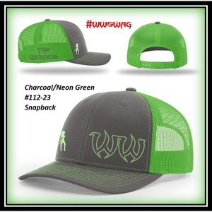 Hat - Trucker Snapback #112 - Charcoal/Neon Green